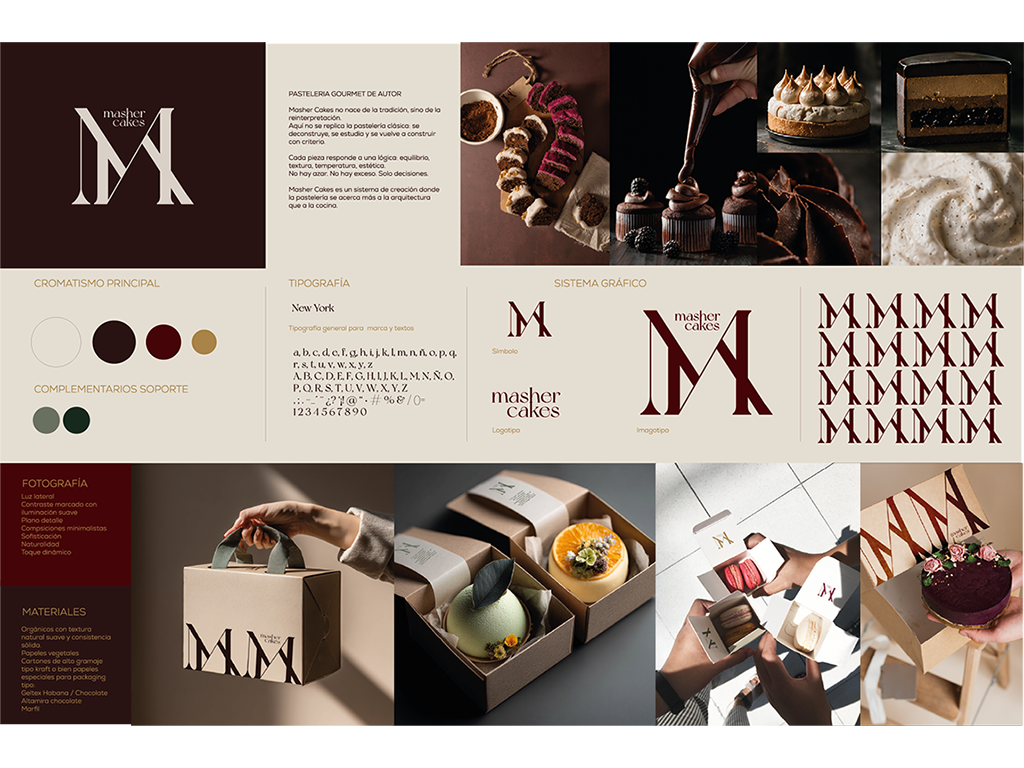 Diseño de packaging el identidad visual para restauracion y pastelería